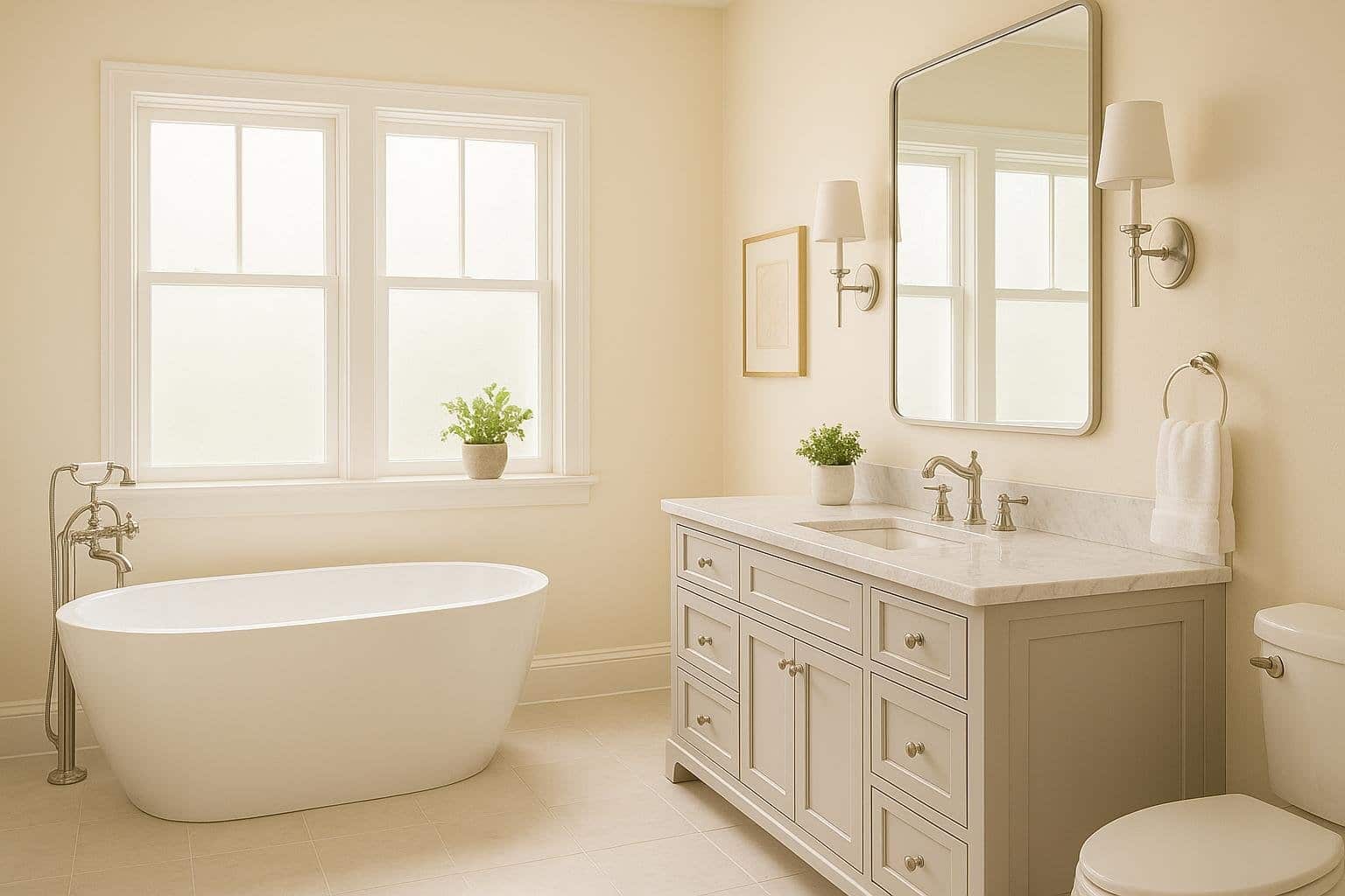 17 Gorgeous Bathrooms That Use Sherwin Williams Alabaster for a Spa-Like Feel: Transform Your Space Into a Relaxing Retreat