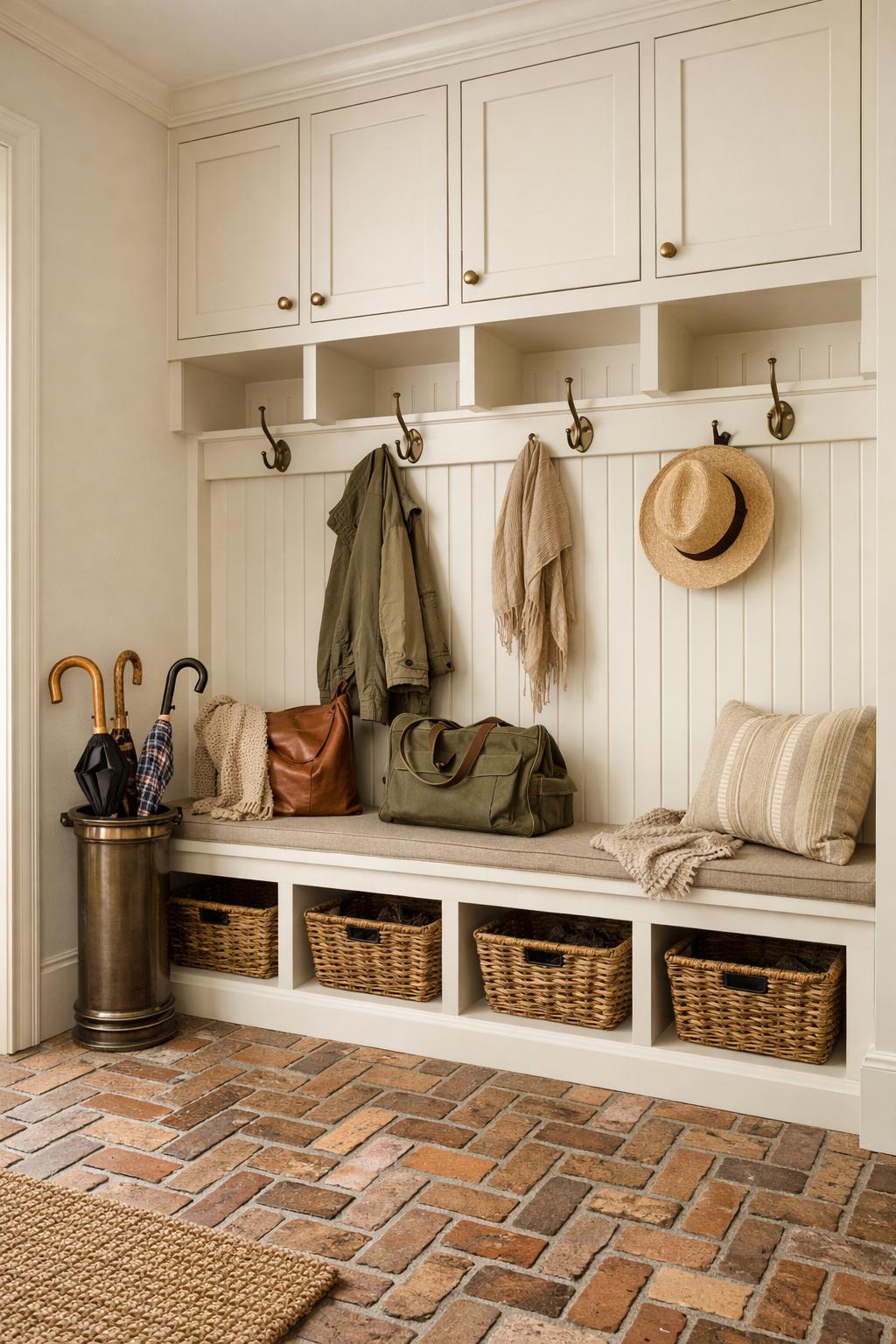 The Earthy Herringbone Entry