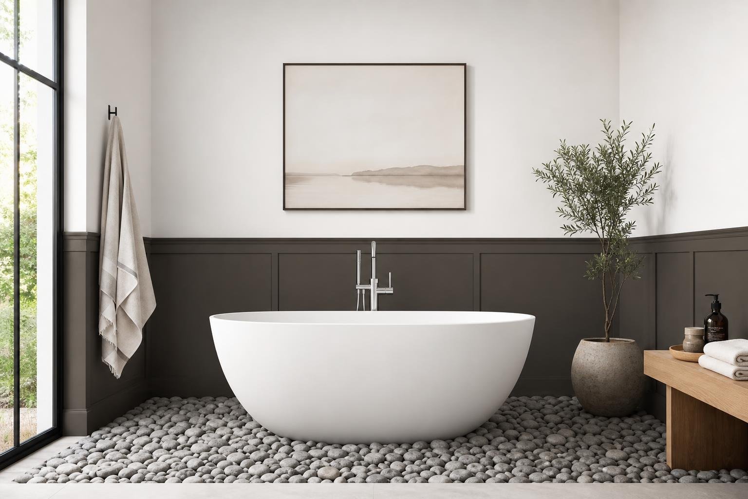 Sophisticated Sanctuaries: 7 Bathroom Designs Featuring Urbane Bronze