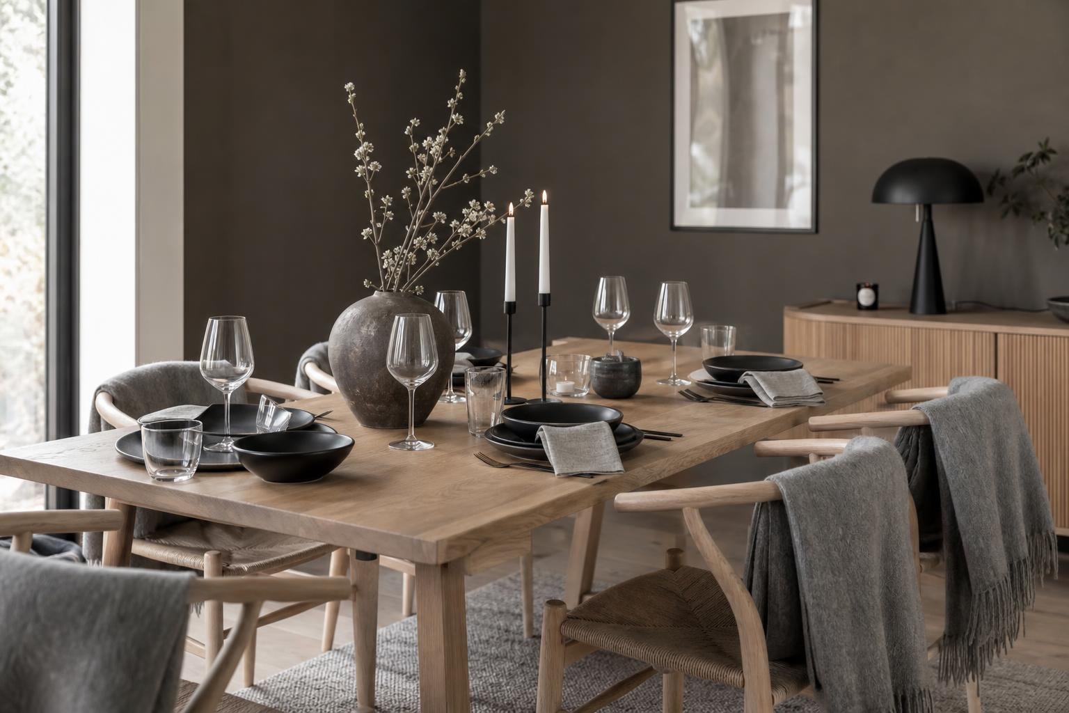 Dinner and Drama: 7 Dining Room Concepts Featuring Urbane Bronze