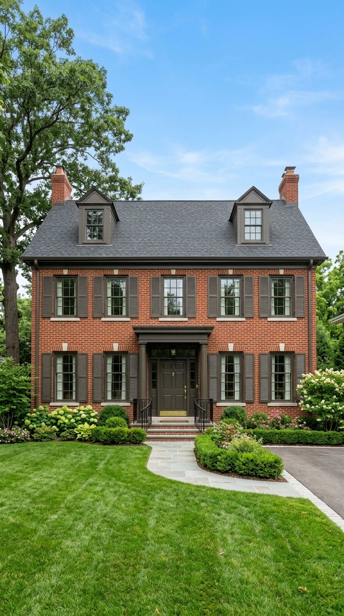 High-Contrast Approaches to Traditional Brick Exteriors