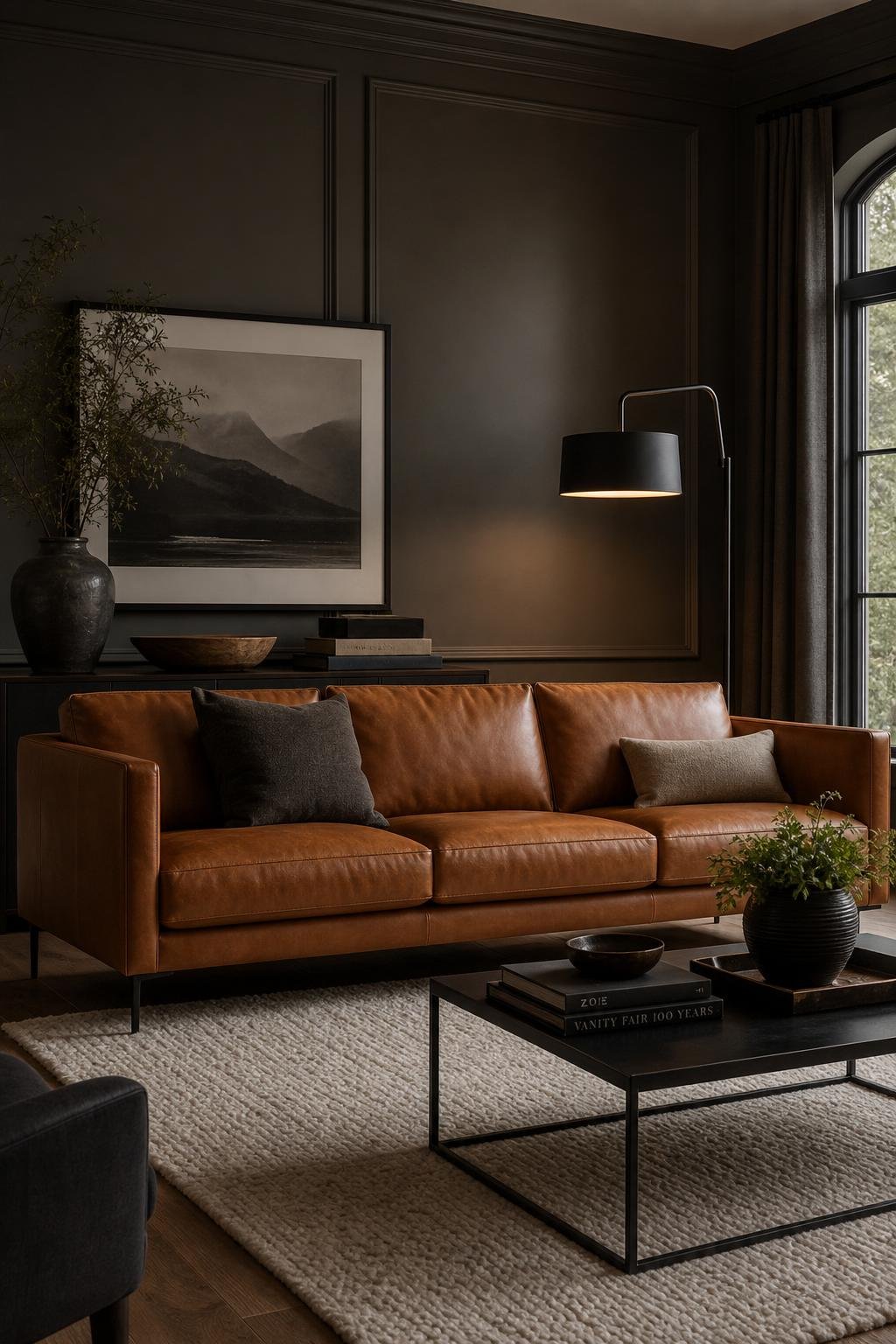 The Sophisticated Color-Drenched Lounge