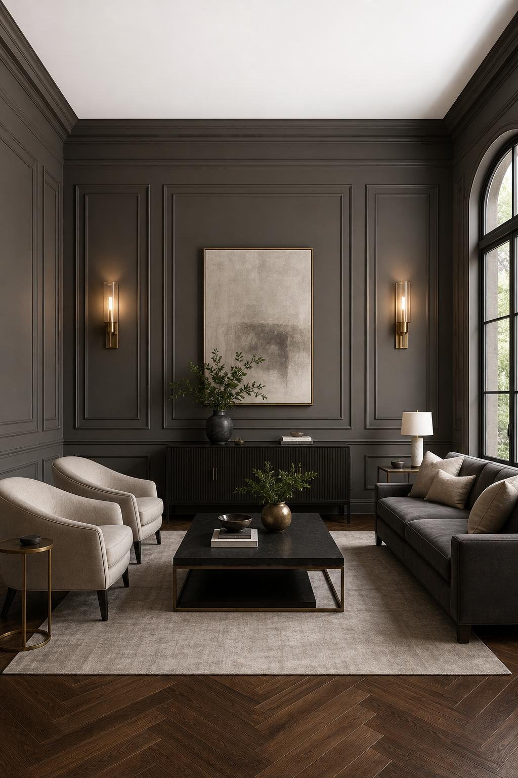 Transitional Elegance With Picture Frame Molding