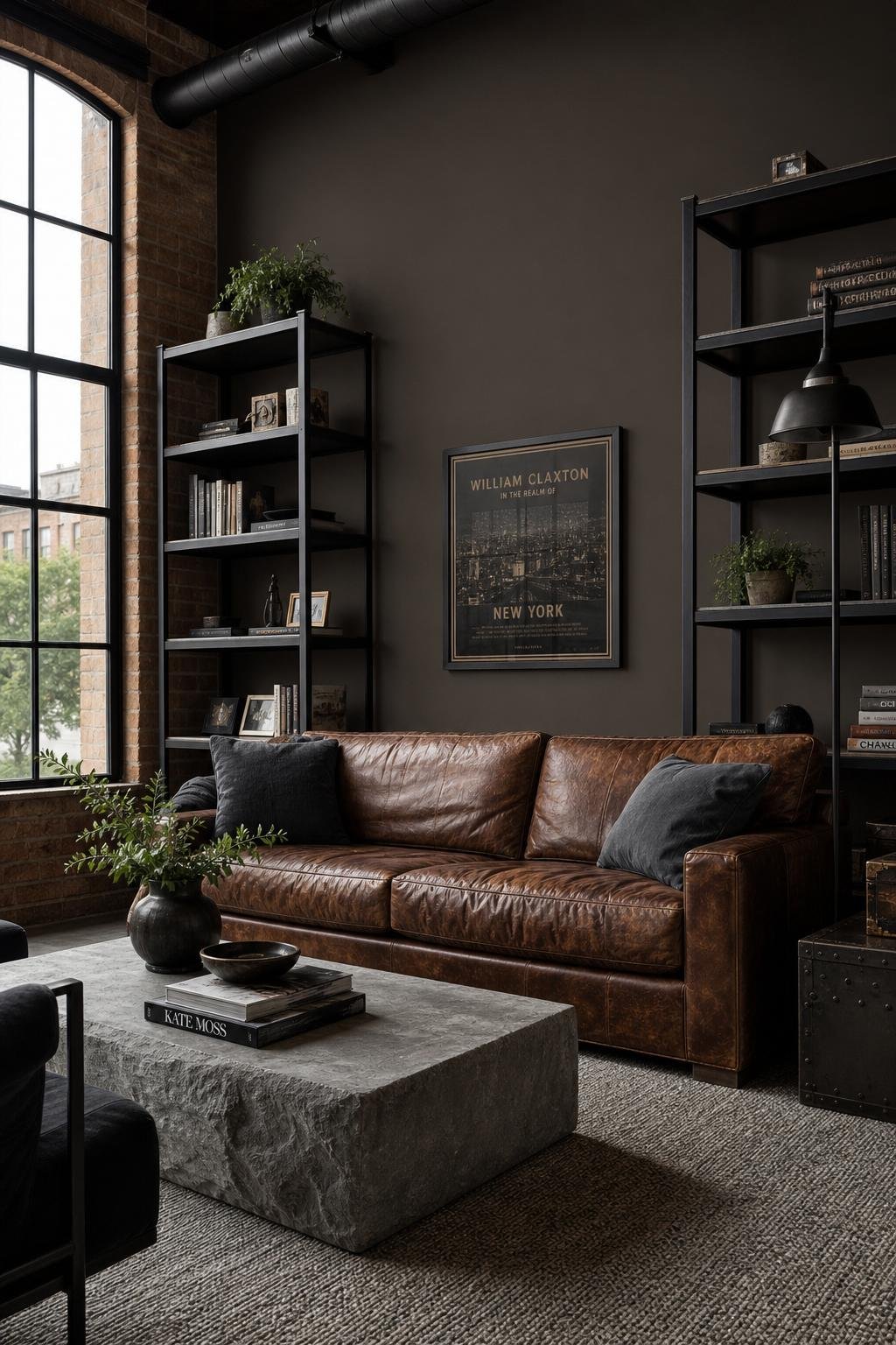 Industrial Loft Vibe With Metallic Touches
