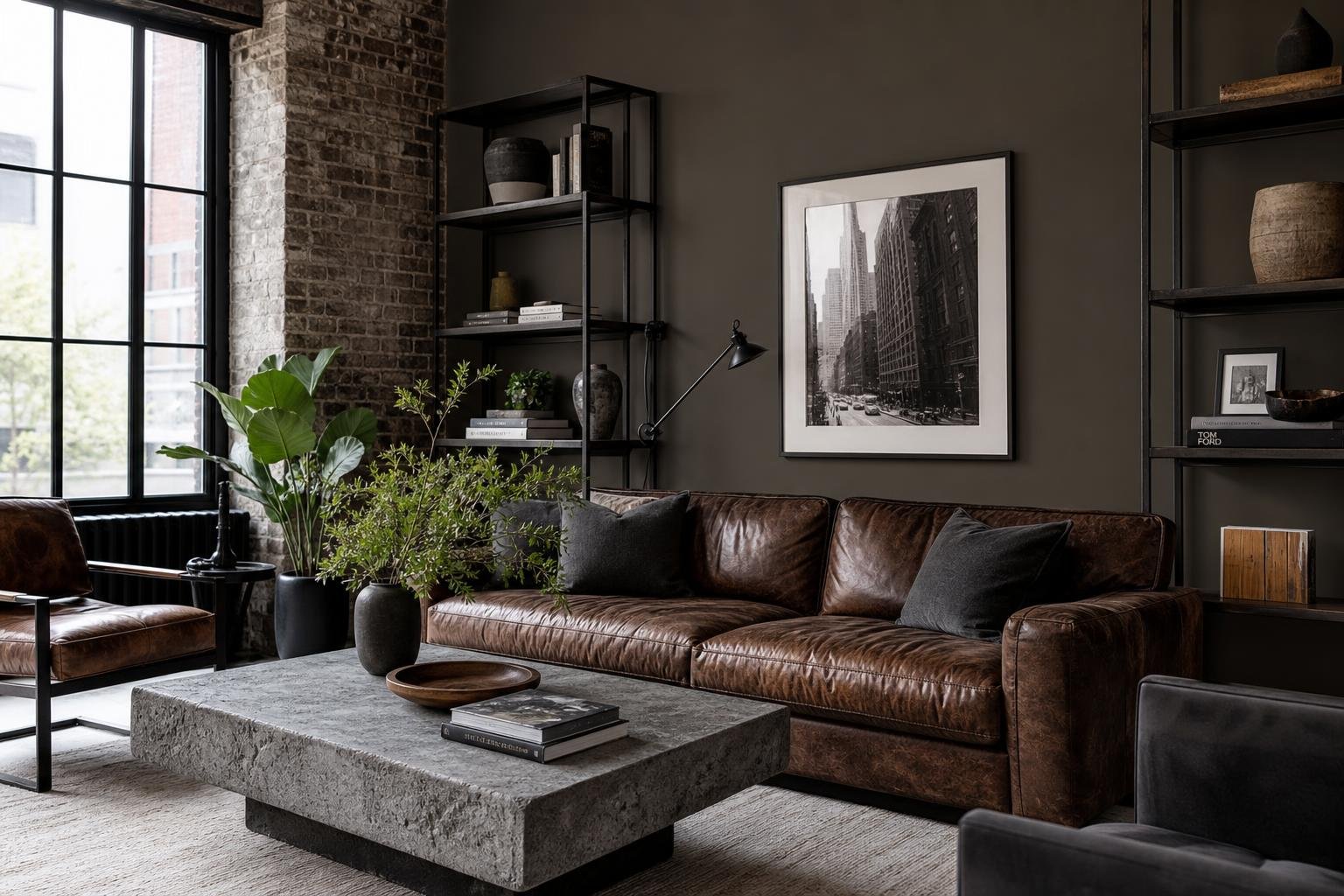 Grounded Luxury: 7 Living Room Designs Featuring Urbane Bronze