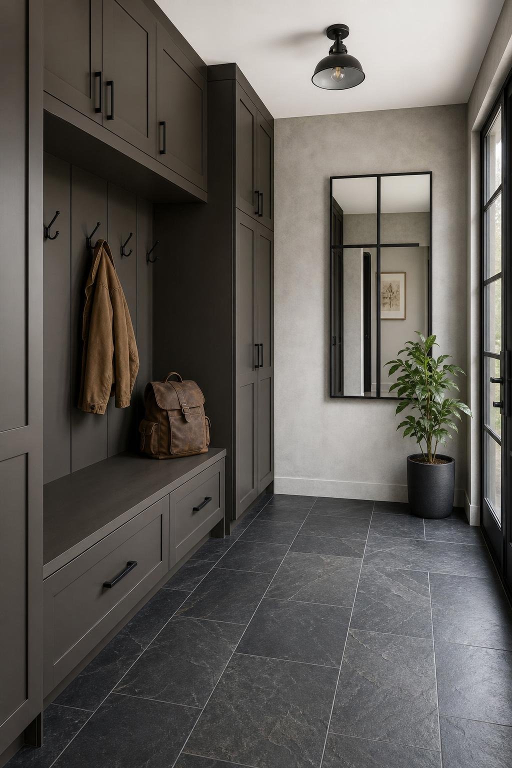 Modern Utility Using Slate and Steel